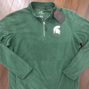 Antigua Michigan State University Spartans Men’s 1/4 Zip Fleece Pullover Jacket